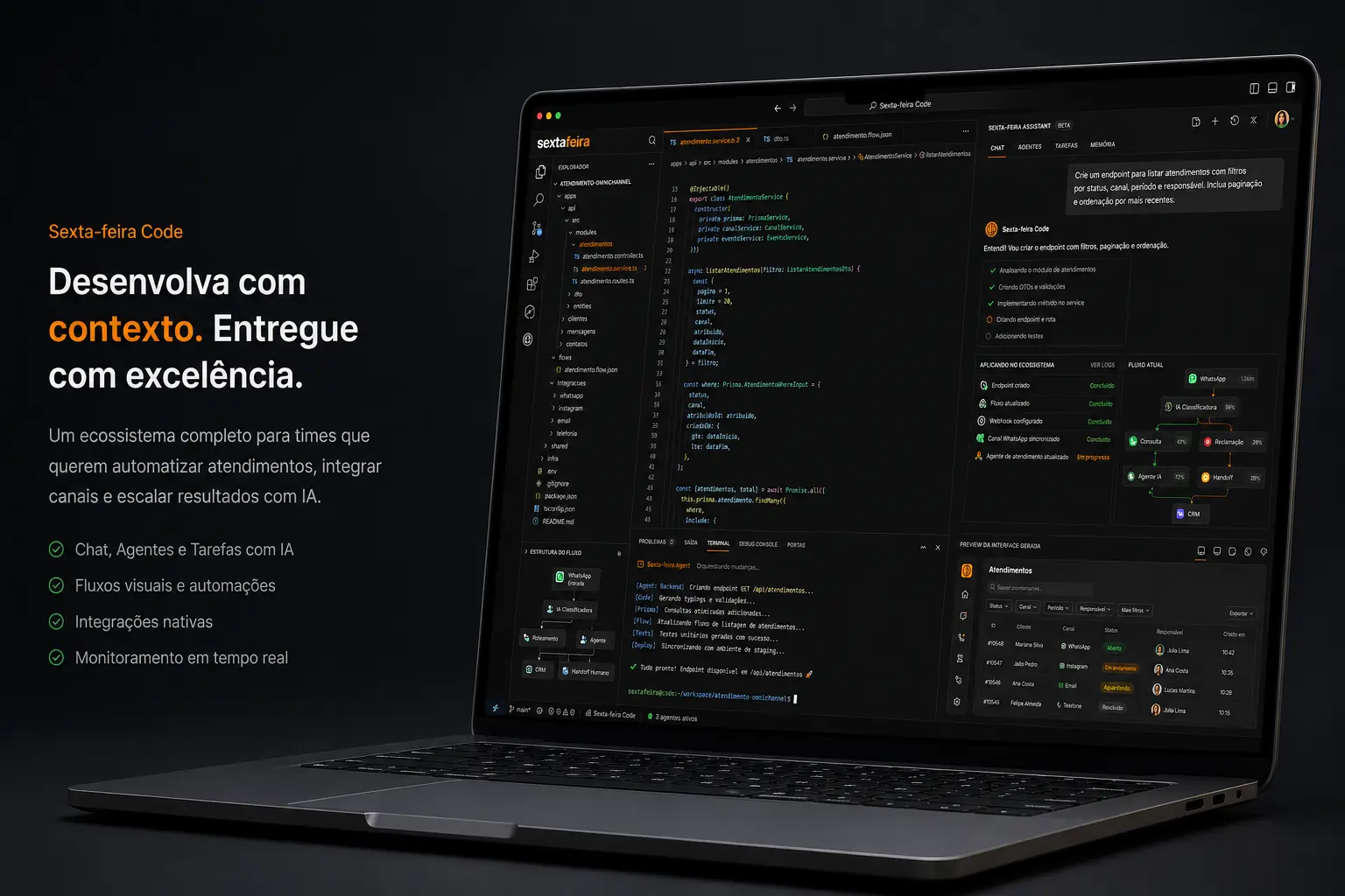 Sexta-feira Code gerando back-end por conversa